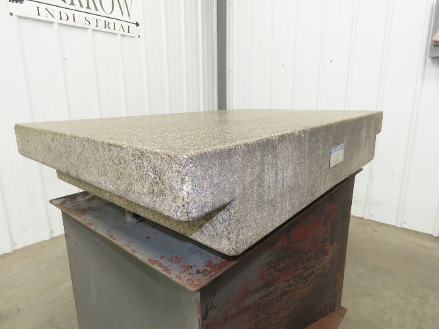 Toolroom Granite Surface Inspection Plate 36 x 24 x 6" 2 Ledge Metal Stand