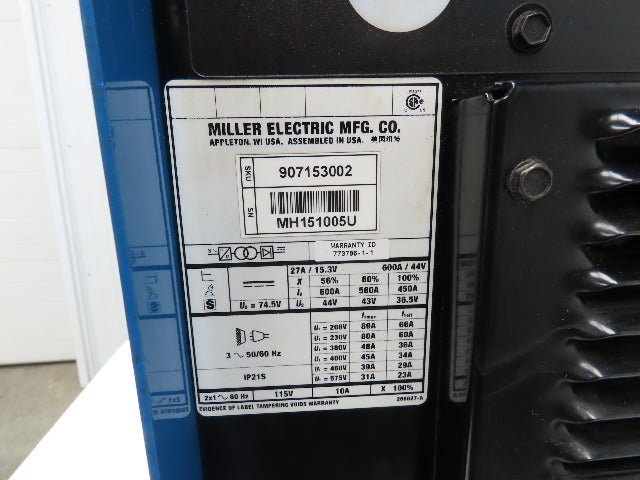 Miller Auto Axcess 450-DI Robot Mig Arc Welder 600A 230-575V 3PH 100% Duty 2017