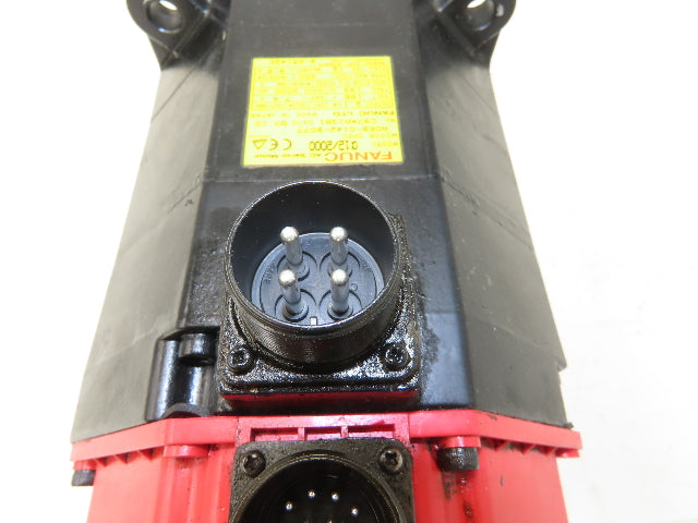 Fanuc A06B-0142-B077 AC Servo Motor 2.1kW 186V 133Hz 2000 RPM 7.4A 3PH