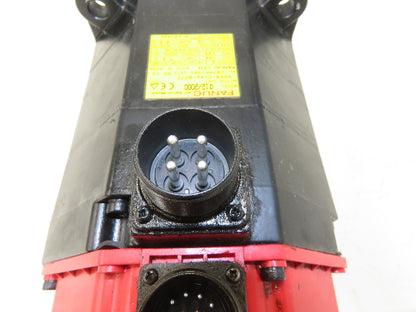 Fanuc A06B-0142-B077 AC Servo Motor 2.1kW 186V 133Hz 2000 RPM 7.4A 3PH