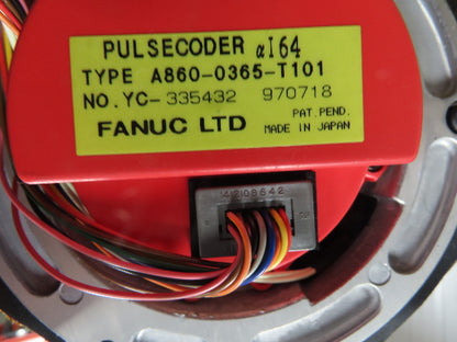 Fanuc A06B-0142-B077 AC Servo Motor 2.1kW 2000 RPM 186V 133Hz 7.4A 3PH