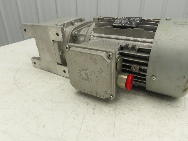 Nord SK 372.1 VL-90LP/4 CUS TW Inline Gearmotor 6.58 Ratio 263 RPM 2Hp 230/460V