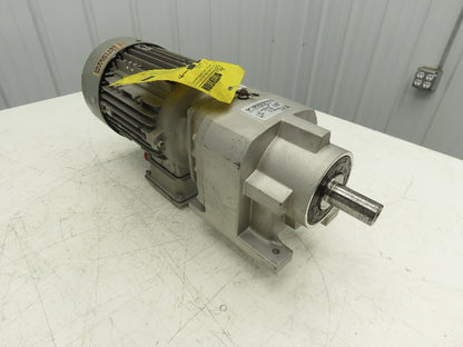 Nord SK 372.1 VL-90LP/4 CUS TW Inline Gearmotor 6.58 Ratio 263 RPM 2Hp 230/460V