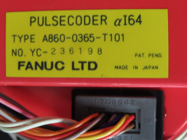 Fanuc A06B-0128-B177 AC Servo Motor 1.4kW 114V 3PH 3000RPM Encoder A8600365T101
