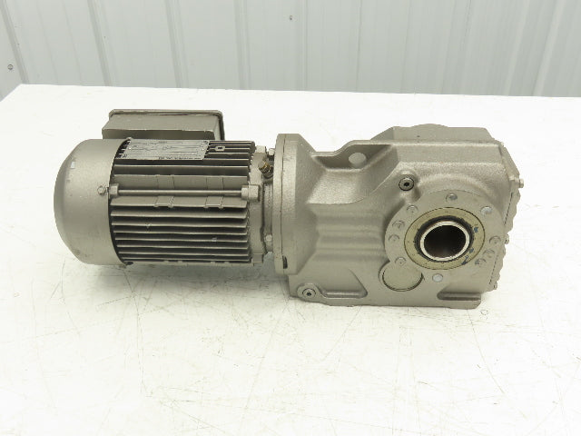 Sew Eurodrive KT47TDT80K4 Gearmotor 5.81 Ratio 293rpm .75Hp 230/460 Hollow Shaft