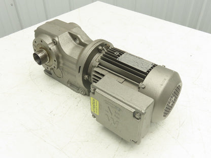 Sew Eurodrive KT47TDT80K4 Gearmotor 5.81 Ratio 293rpm .75Hp 230/460 Hollow Shaft