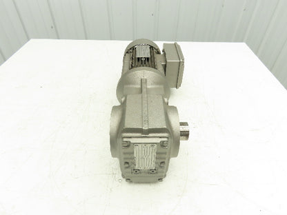 Sew Eurodrive KT47TDT80K4 Gearmotor 5.81 Ratio 293rpm .75Hp 230/460 Hollow Shaft