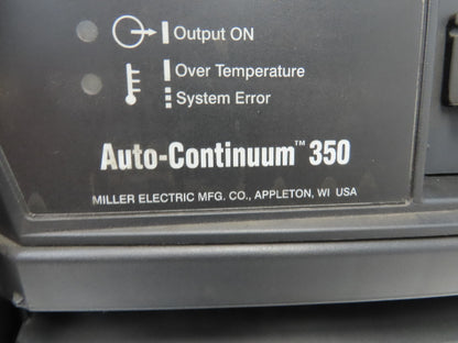 Miller Auto-Continuum 350 Robot Mig Arc Welder 400A 230-575V 3PH 100% Duty 2018