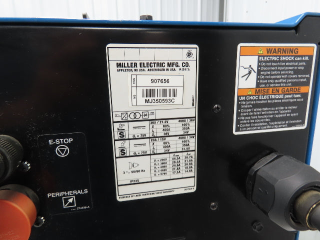 Miller Auto-Continuum 350 Robot Mig Arc Welder 400A 230-575V 3PH 100% Duty 2018