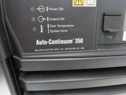 Miller Auto-Continuum 350 Robot Mig Arc Welder 400A 230-575V 3PH 100% Duty 2018