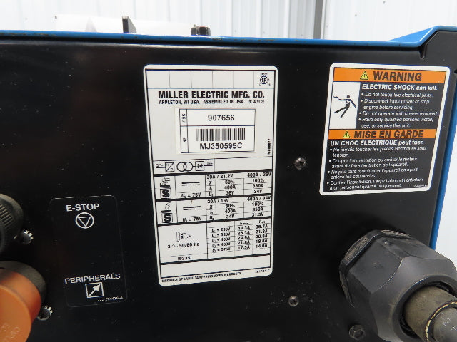Miller Auto-Continuum 350 Robot Mig Arc Welder 400A 230-575V 3PH 100% Duty 2018