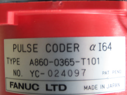 Fanuc A06B-0128-B177 AC Servo Motor 1.4kW 114V 3PH 3000RPM Encoder A8600365T101