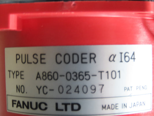 Fanuc A06B-0128-B177 AC Servo Motor 1.4kW 114V 3PH 3000RPM Encoder A8600365T101