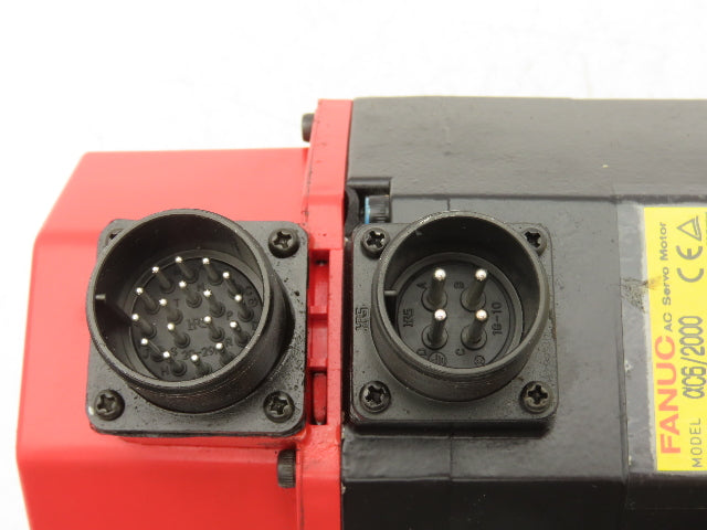 Fanuc A06B-0126-B077 AC Servo Motor 0.6Kw 2000RPM 210V 3Ph Pulsecoder