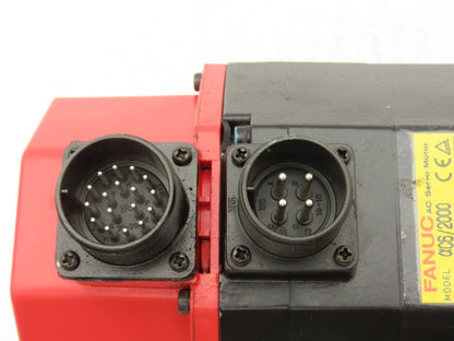 Fanuc A06B-0126-B077 AC Servo Motor 0.6Kw 2000RPM 210V 3Ph Pulsecoder