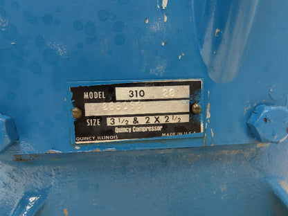 Quincy QT-25 310 Air Compressor 2-3HP Two-Stage Reciprocating Pump Only