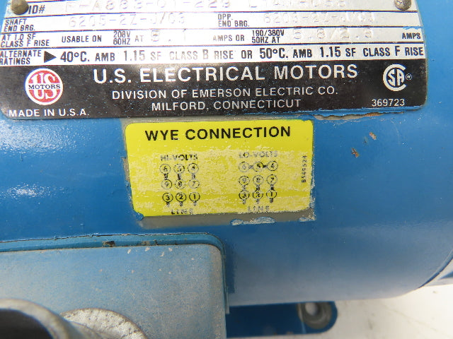 US Electrical - Unimount 125 Pump Motor 1.5HP 1730 RPM 230/460V 3PH 145T