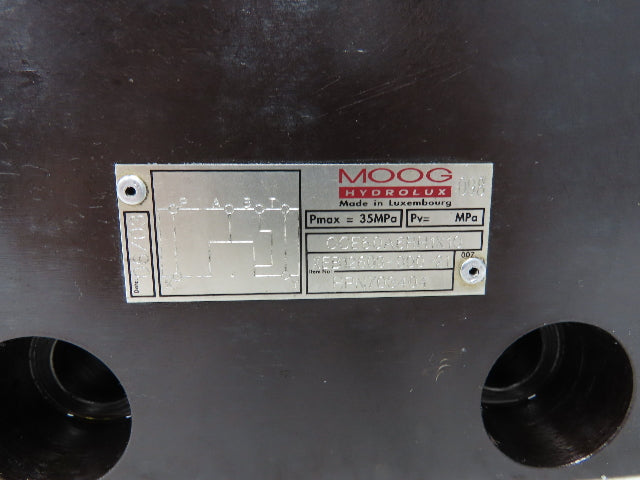 Moog HPN703404 CCE50A6RH1X10 Cartridge Valve 0810091227 XEB12603-000-21