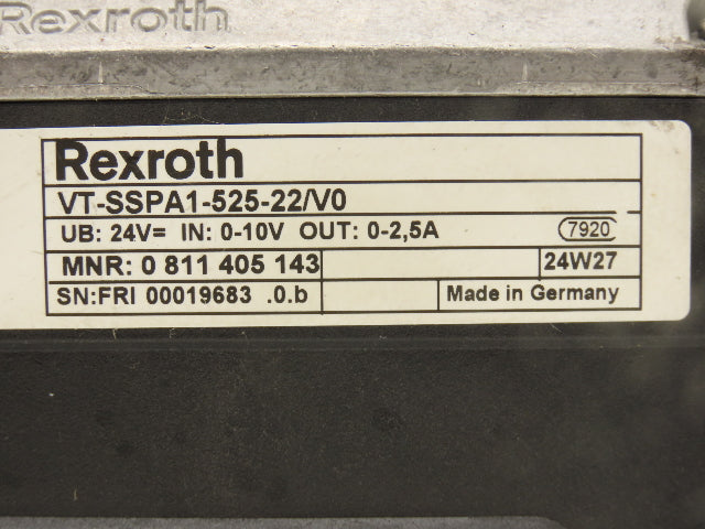 Rexroth ZDRE 6VP1X-10/180G24-25Z4M Proportional Reducing Valve 24VDC