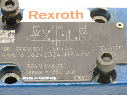 Rexroth ZDRE 6VP1X-10/180G24-25Z4M Proportional Reducing Valve 24VDC