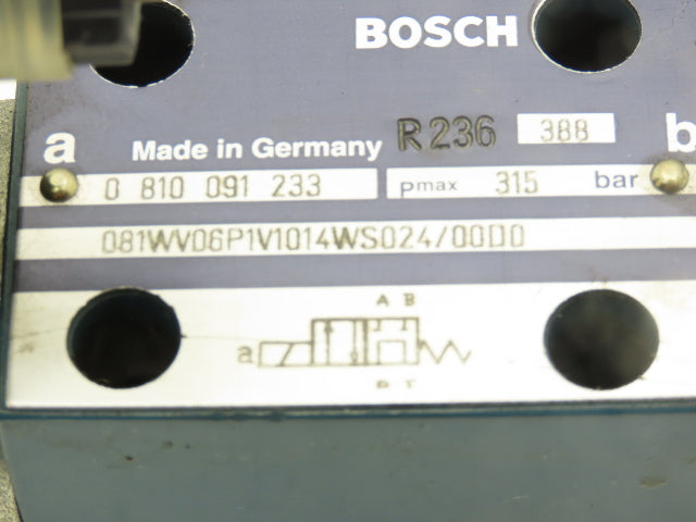 Bosch 081WV06P1V1014WS024/00D0 Directional Solenoid Valve 24V 0810091233
