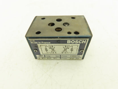 Bosch 0 811 324 101 Hydraulic Control Check Valve 4500psi 0811324101