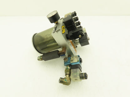 Bijur 247448 Pneumatic Oil Lubricator Pump 4-Inlets 1/2 Liter 24VDC Solenoid