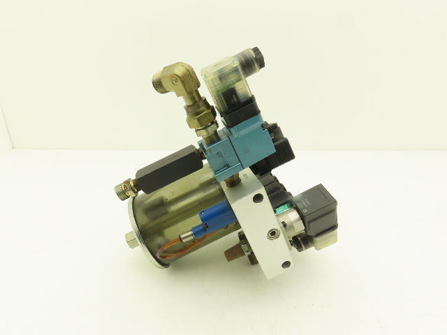 Bijur 247448 Pneumatic Oil Lubricator Pump 4-Inlets 1/2 Liter 24VDC Solenoid