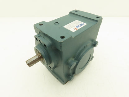 Dodge Tigear 2 20S25L Worm Gearbox 25:1 Reducer 70 RPM 1.11Hp LH 788 In-Lb
