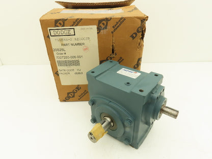 Dodge Tigear 2 20S25L Worm Gearbox 25:1 Reducer 70 RPM 1.11Hp LH 788 In-Lb
