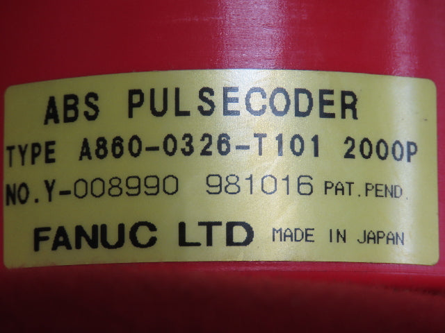 Fanuc A06B-0313-B041 AC Servo Motor 0.75kW 3000RPM 127V 3PH 2.9Nm 4.2A Encoder