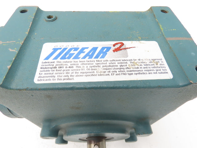 Dodge Tigear-2 26S30R Gearbox 30:1 Reducer 58rpm 2Hp 140TC RH Output 1705 in-lb
