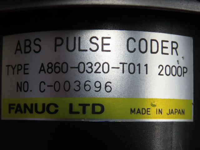 Fanuc A06B-0512-B031 AC Servo Motor 0.9kW 2000RPM 110V 3PH 5.9Nm 6.8A Encoder