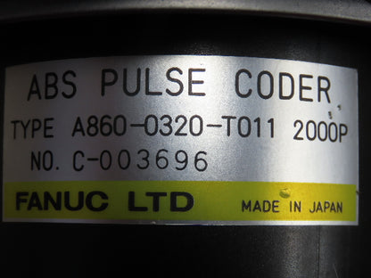 Fanuc A06B-0512-B031 AC Servo Motor 0.9kW 2000RPM 110V 3PH 5.9Nm 6.8A Encoder