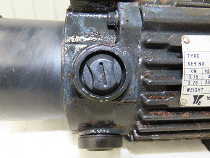 Yaskawa UGCMED-08-MC63 DC Servo Cup Motor .75kW 1750RPM 144V Encoder TFUE-20ZD7