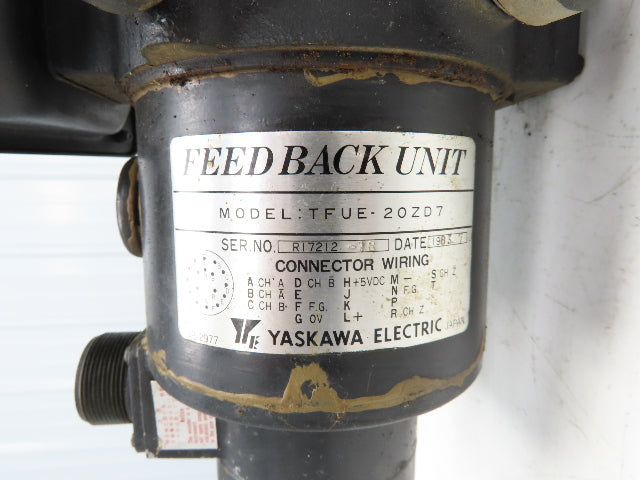Yaskawa UGCMED-04AA1S DC Servo Cup Motor .4kW 1750RPM 67V Encoder TFUE-20ZD7