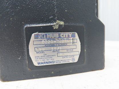 Hub City 324 Worm Gearbox 15:1 Reducer 6Hp 117 rpm 143TC RH Output