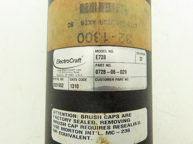 ElectroCraft E728 - 0728-06-029 DC Brushed Servo Motor Encoder 14414-654