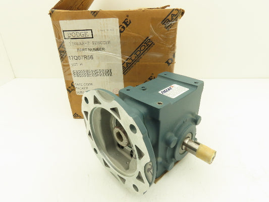 Dodge Tigear 2 17Q07R56 Worm Gearbox 7:1 Reducer 250 RPM 2Hp 56C RH 600 In-Lb