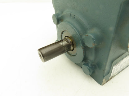 Dodge Tigear-2 17S25R Worm Gearbox 25:1 Reducer 70rpm .88Hp RH 609 In-Lb