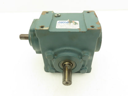 Dodge Tigear-2 17S25R Worm Gearbox 25:1 Reducer 70rpm .88Hp RH 609 In-Lb