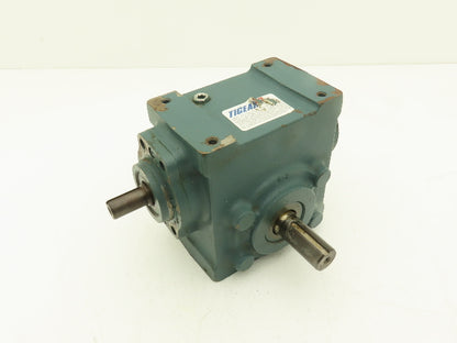 Dodge Tigear-2 17S25R Worm Gearbox 25:1 Reducer 70rpm .88Hp RH 609 In-Lb