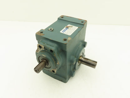 Dodge Tigear-2 17S25R Worm Gearbox 25:1 Reducer 70rpm .88Hp RH 609 In-Lb