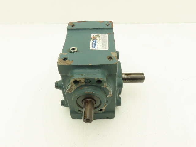 Dodge Tigear-2 17S25R Worm Gearbox 25:1 Reducer 70rpm .88Hp RH 609 In-Lb