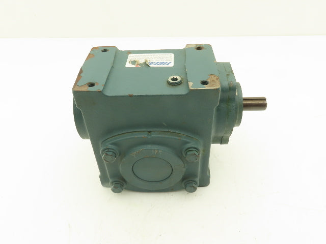 Dodge Tigear-2 17S25R Worm Gearbox 25:1 Reducer 70rpm .88Hp RH 609 In-Lb