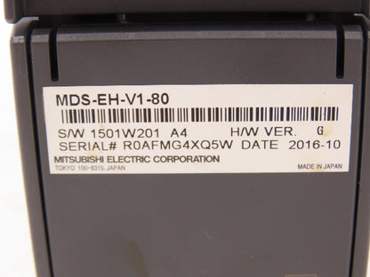 Mitsubishi MDS-EH-V1-80 Servo Amplifier Drive 4.5kW 648VAC In 323VAC 3PH 17A Out