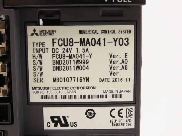 Mitsubishi FCU8-MA041-Y03 Programmable Logic Numerical Control System 24VDC
