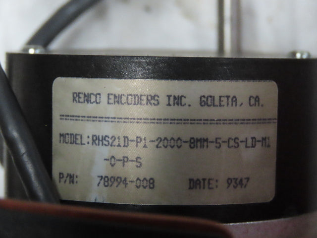 Reliance Electro-Craft E728 - 0728-06-029 DC Servo Brush Motor Encoder 78994-008