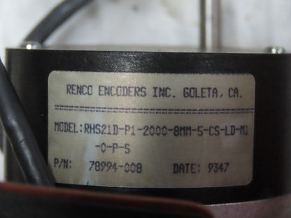 Reliance Electro-Craft E728 - 0728-06-029 DC Servo Brush Motor Encoder 78994-008