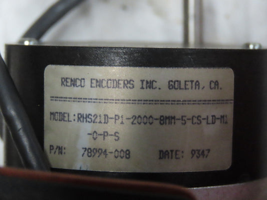 Reliance Electro-Craft E728 - 0728-06-029 DC Servo Brush Motor Encoder 78994-008